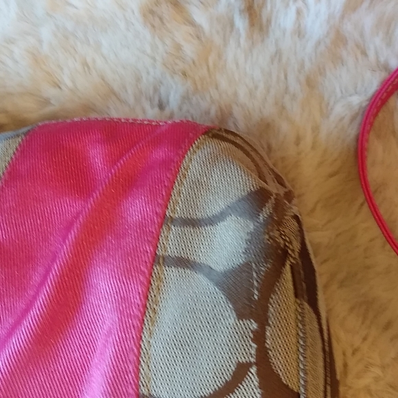 Vintage coach signature striped tote and shoulder bag. - Picture 9 of 10